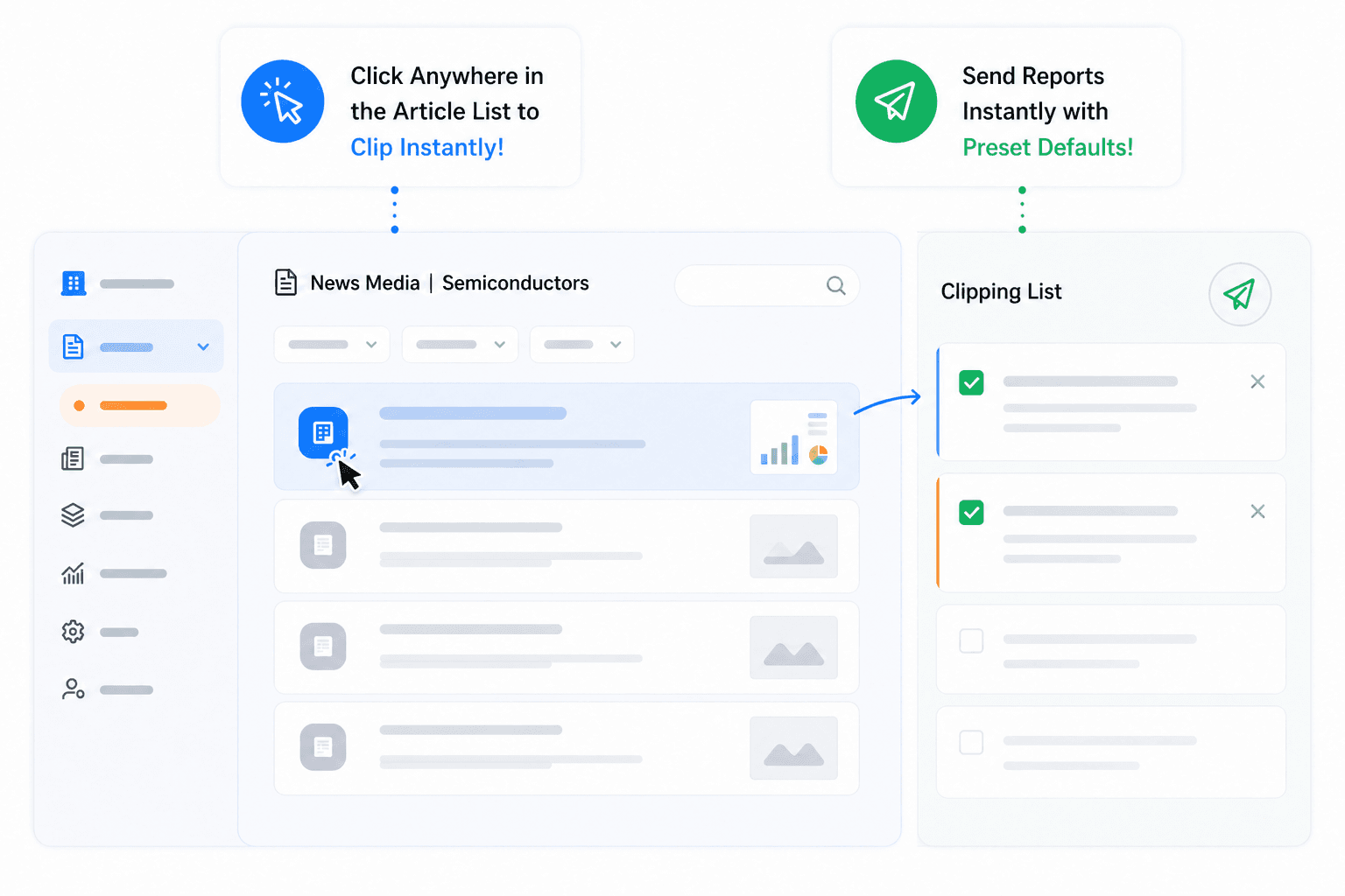 Daily clipping visual